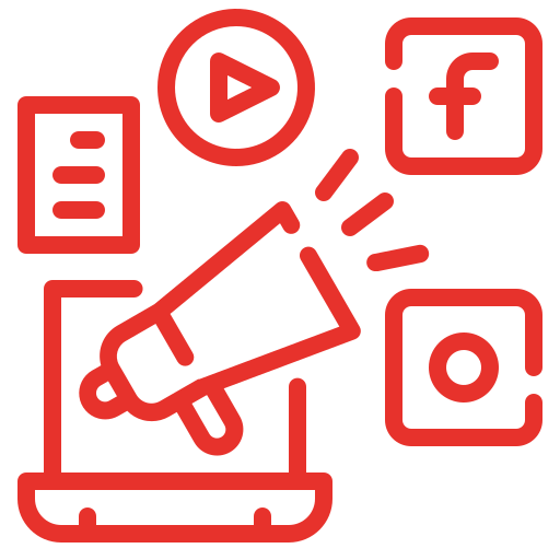 Digital and Social Media Marketing Icon