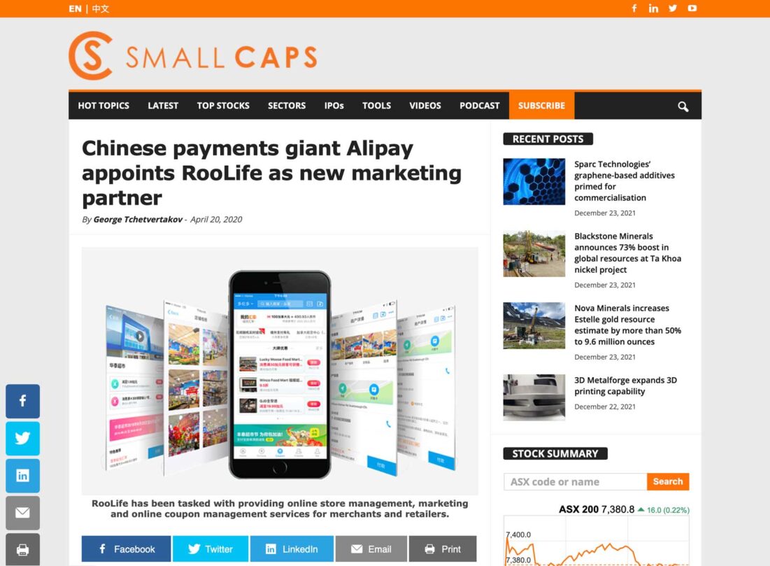 smallcaps-chinese-payments-giant-alipay-appoints-roolife